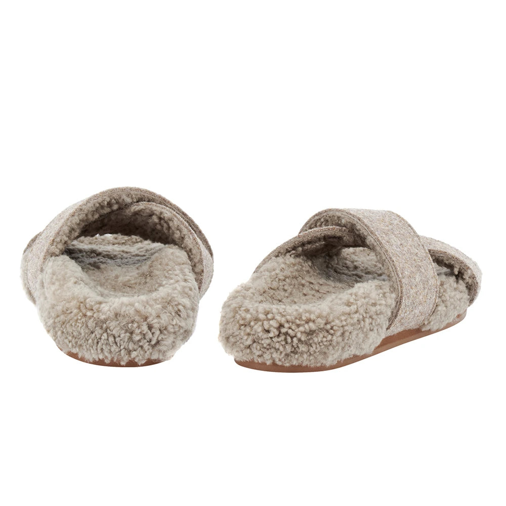 Anilio Felt Camel sandals back