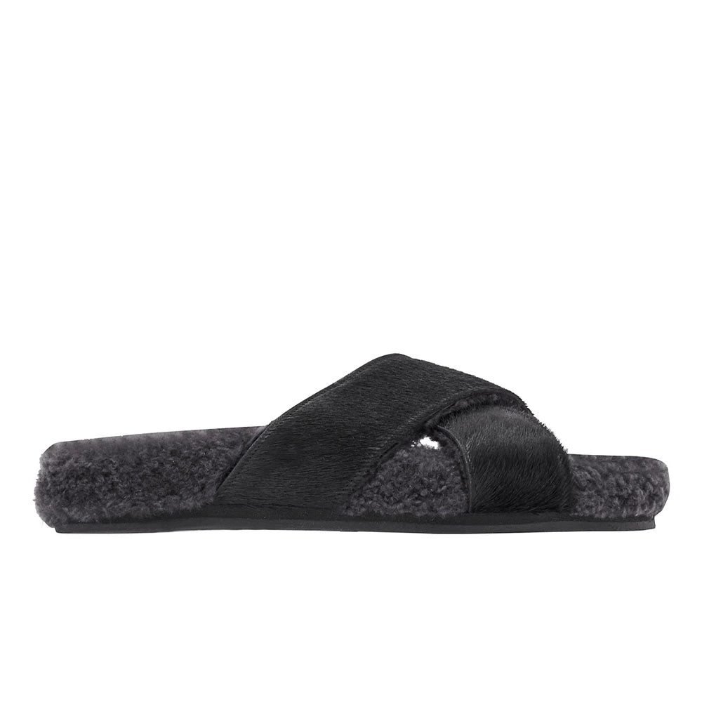 Anilio Pony Black sandals side