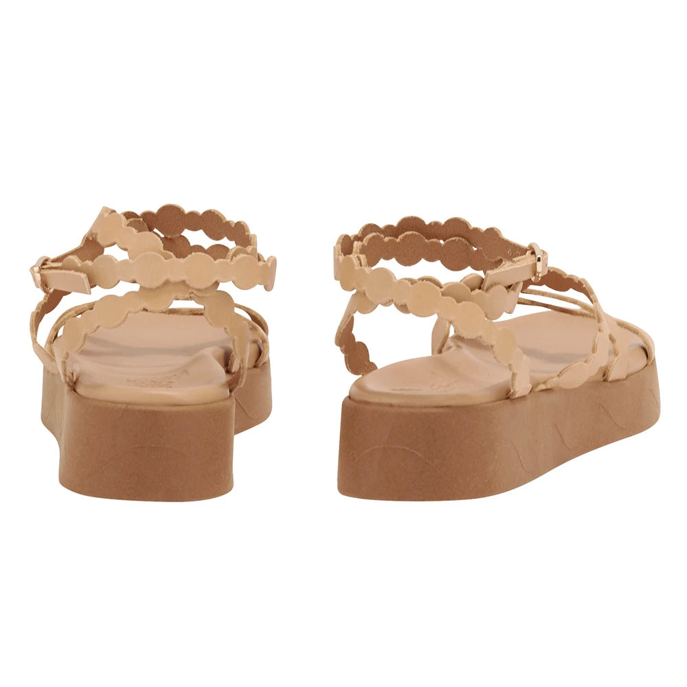Aspis Leather Natural sandals back