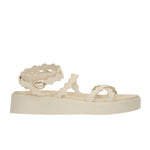 Aspis Leather Off White sandals side