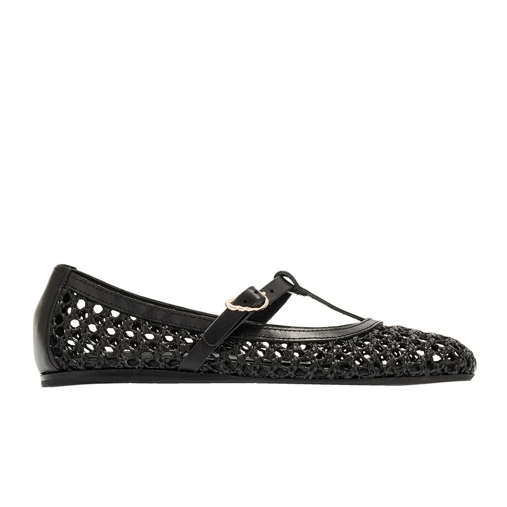 Aerati Ballet Flat Black side