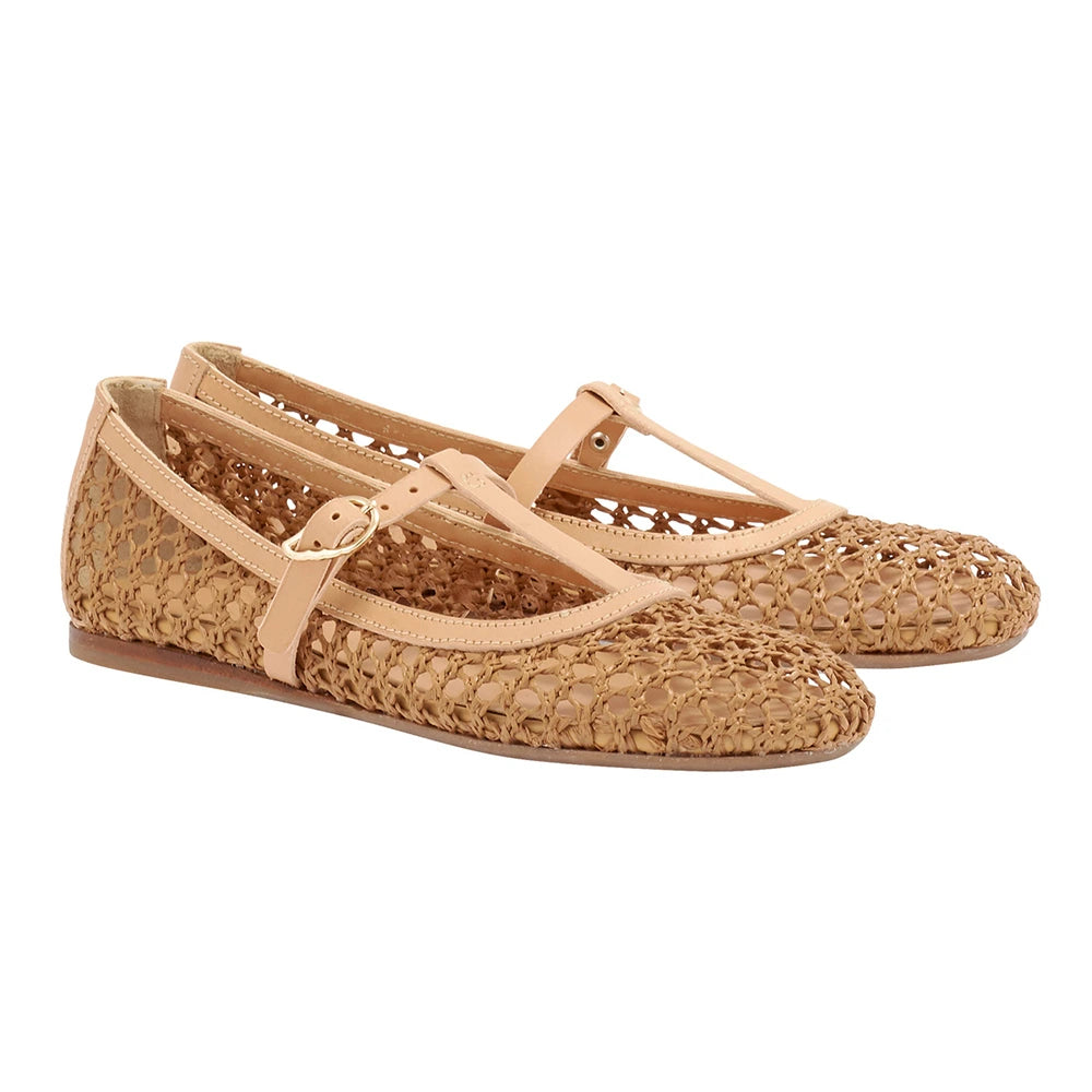 Aerati Ballet Flat Brown 3-4