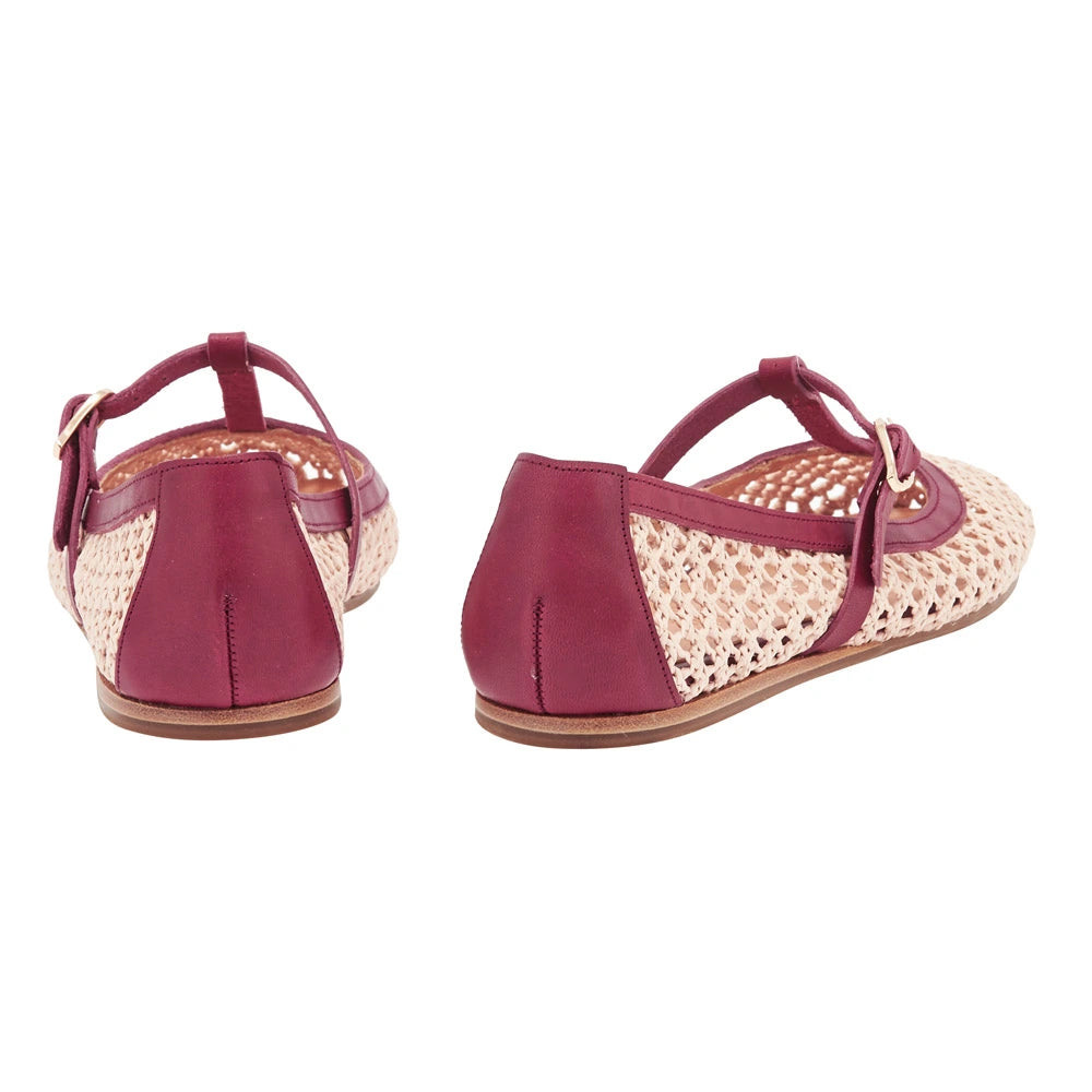 Aerati Ballet Flat Nude back view