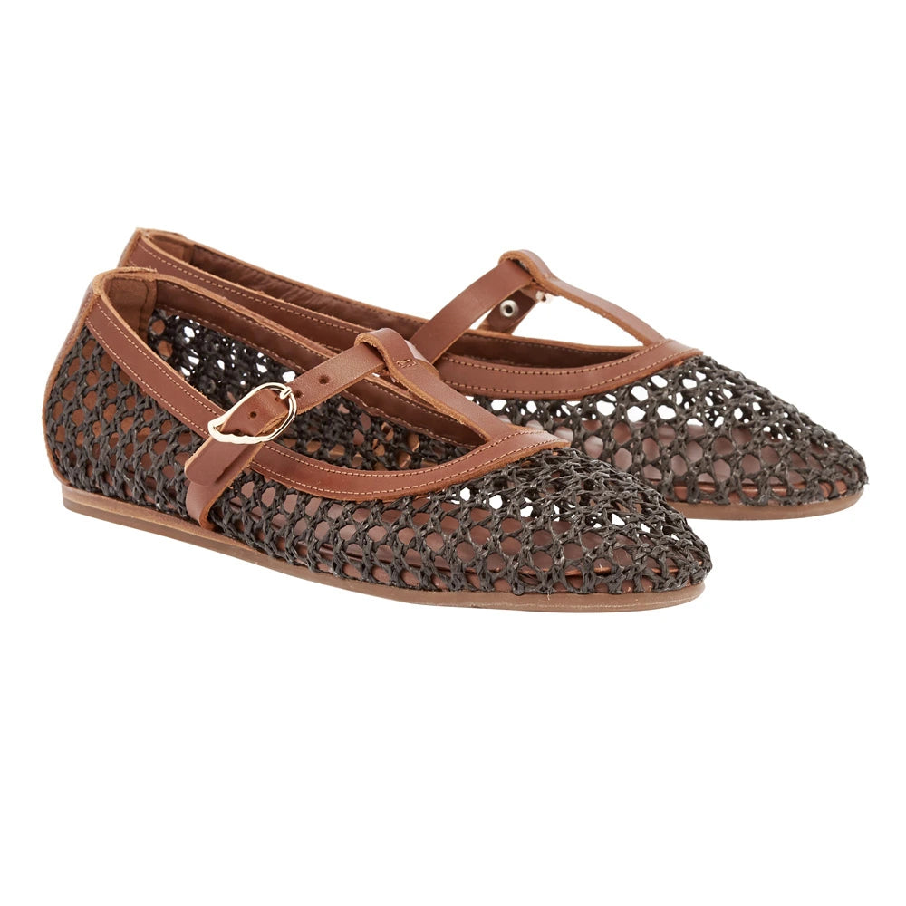 Aerati Ballet Flat Raffia T-Moro 3-4