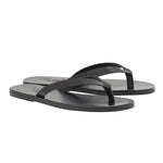 Solon Leather Black sandals 3-4