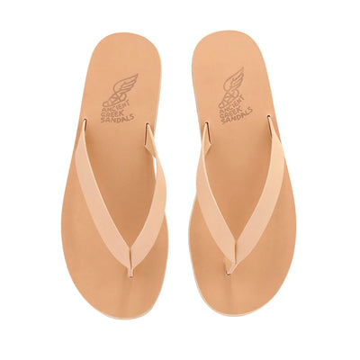 Solon Leather Natural sandals top
