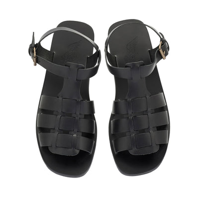 Ektoras Leather Black sandals top