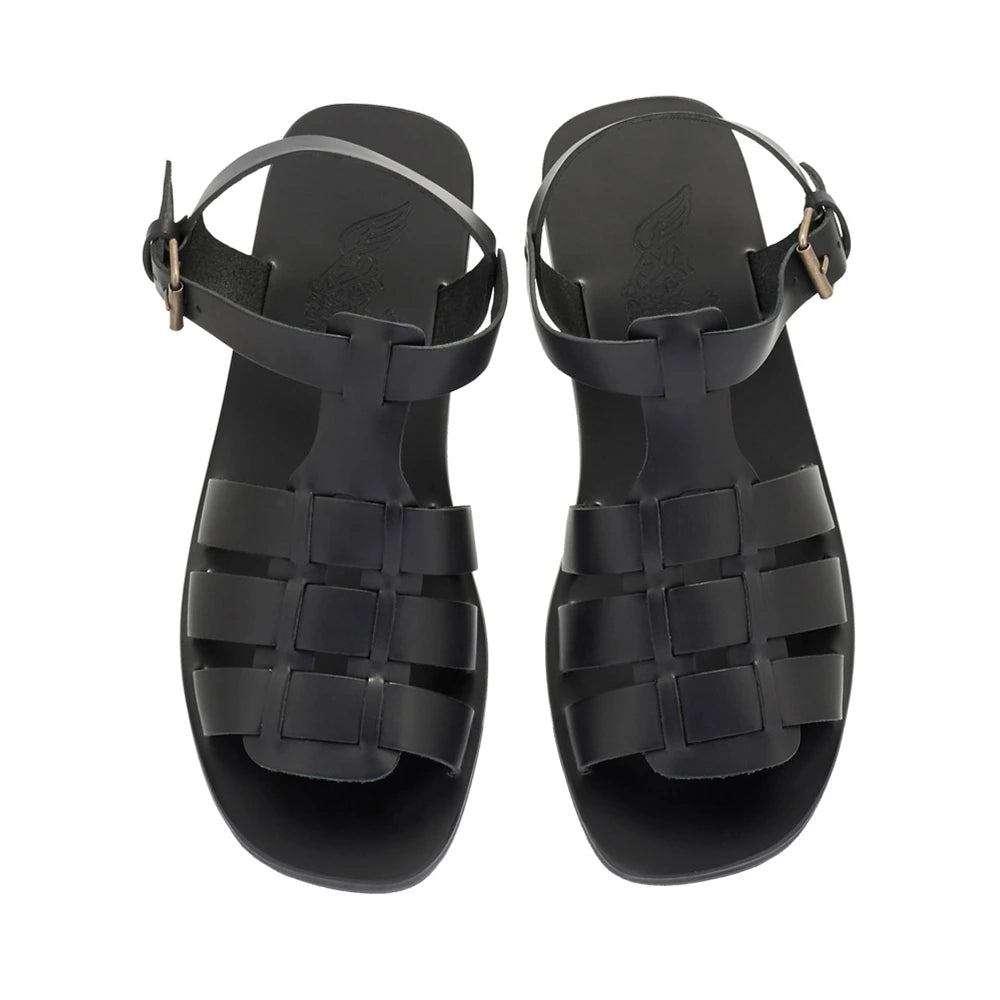 Ektoras Leather Black sandals top
