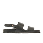 Dimos Leather Black backstrap sandals side