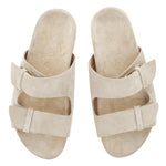 Diogenis Suede Leather Sabia slide sandals top