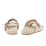 Diogenis Suede Leather Sabia slide sandals back