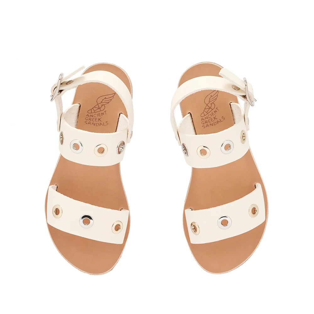Little Clio Eyelets Soft Off White top