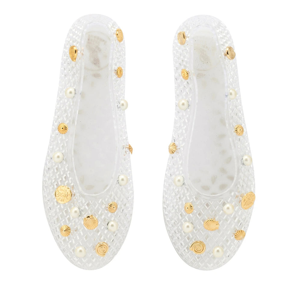 Iro with Shells Clear sandals top