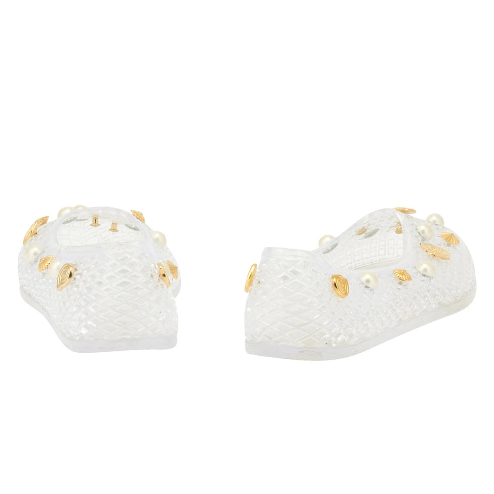 Iro with Shells Clear sandals back