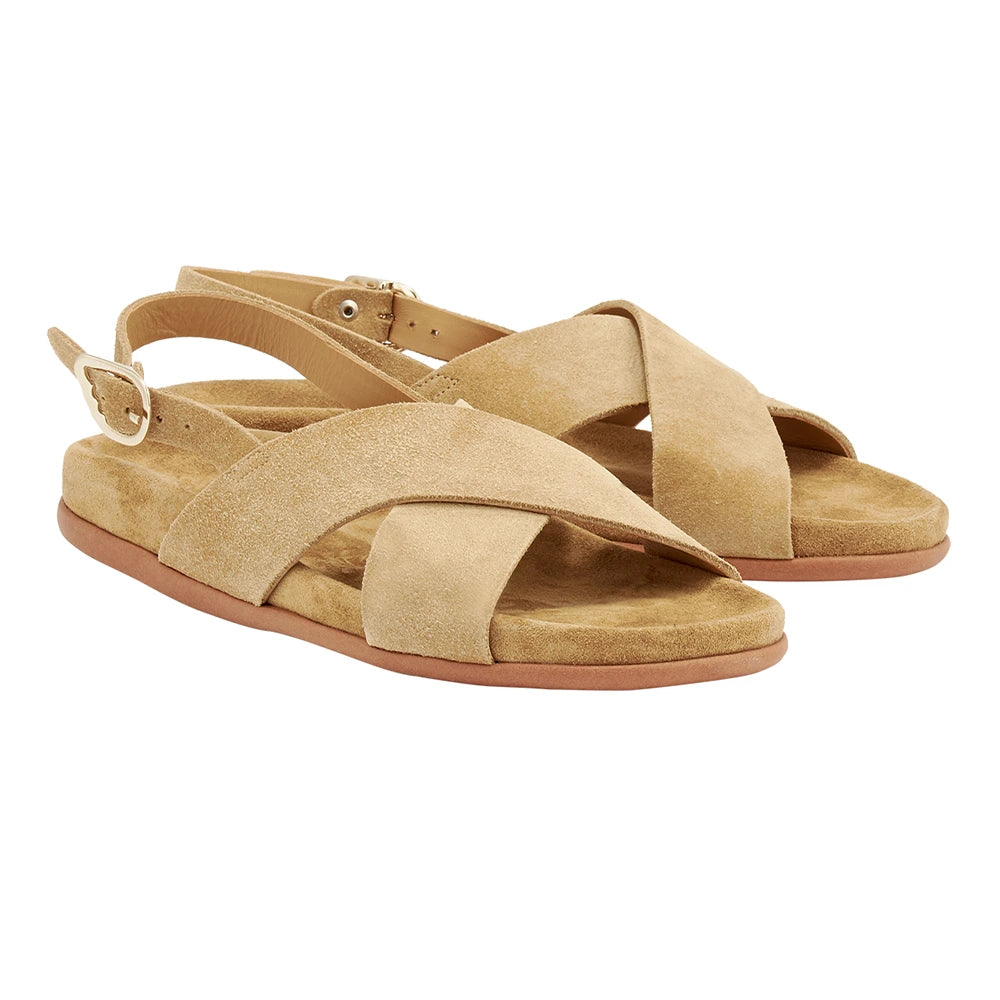 Ikesia Suede Leather Tampa sandals 3-4