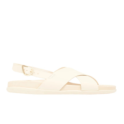 Ikesia Leather Off White sandals side