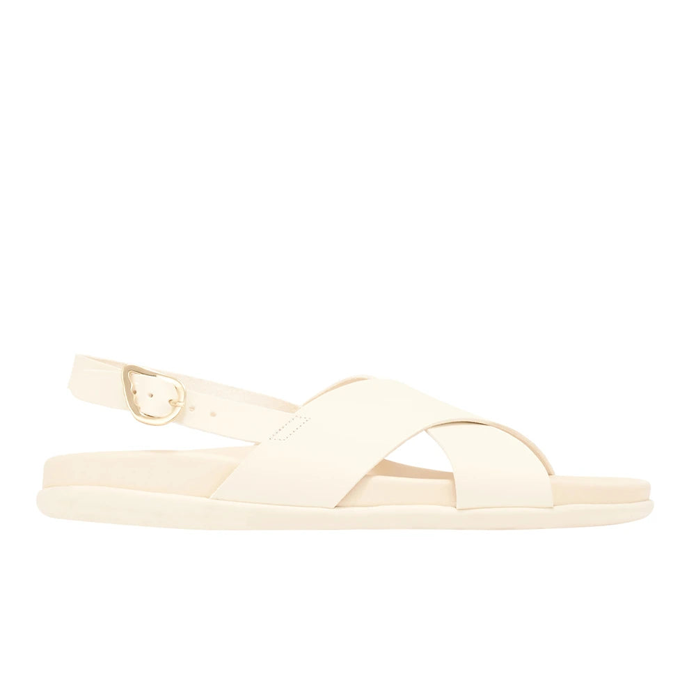 Ikesia Leather Off White sandals side
