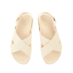 Ikesia Leather Off White sandals top