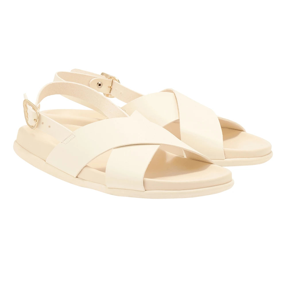 Ikesia Leather Off White sandals 3-4