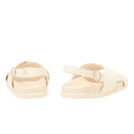 Ikesia Leather Off White sandals back
