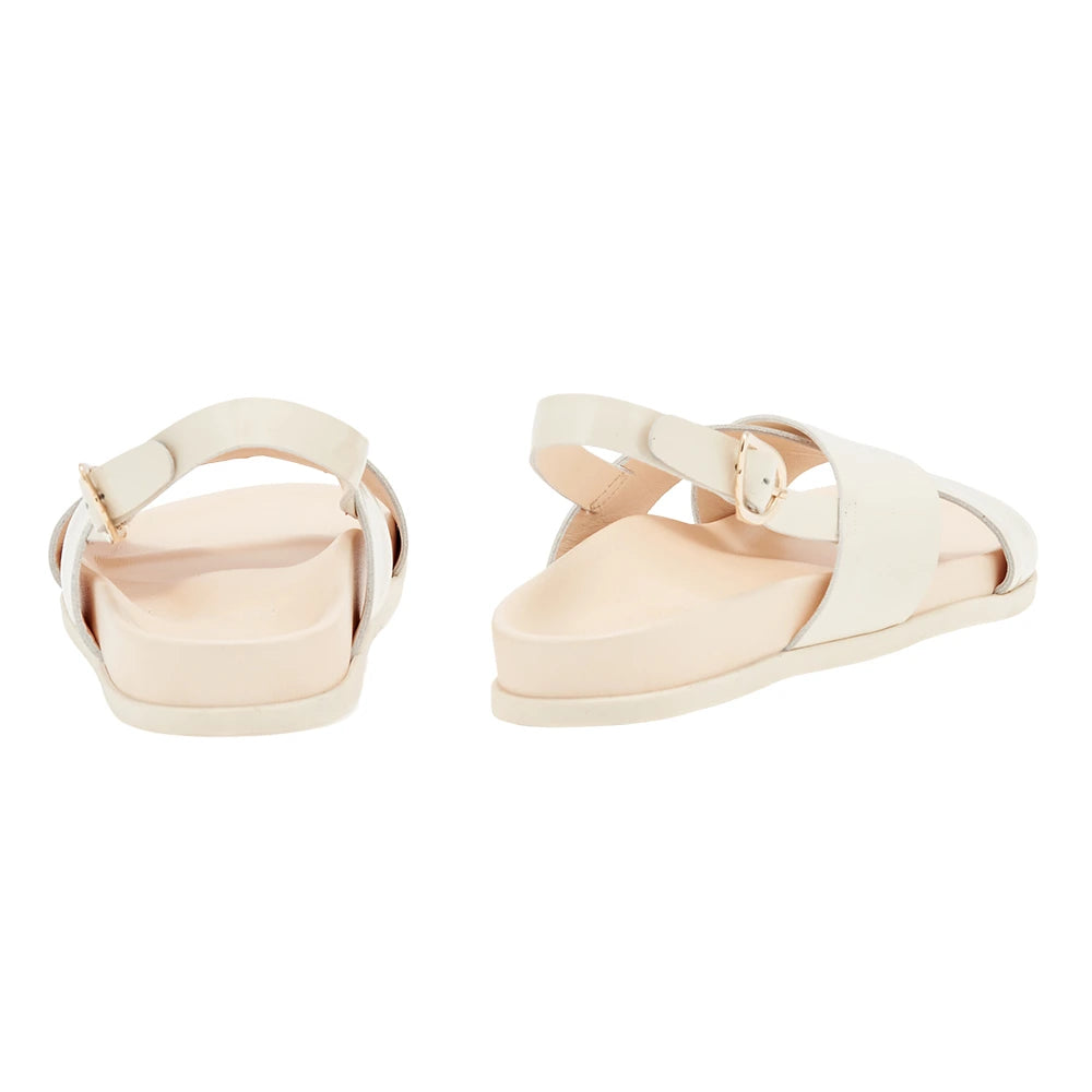 Ikesia Naplack Leather Off White back