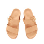 Latria 2Flatform Leather Natural sandals top