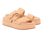 Latria 2Flatform Leather Natural sandals 3-4