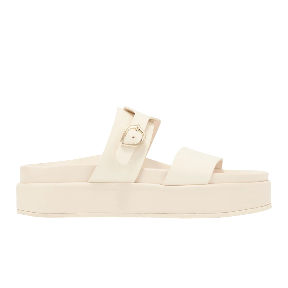 Latria 2Flatform Leather Off White sandals side