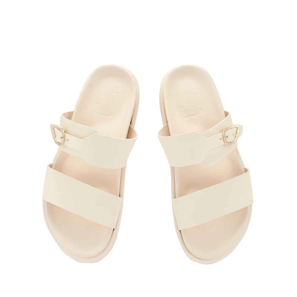Latria 2Flatform Leather Off White sandals top