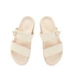Latria 2Flatform Leather Off White sandals top