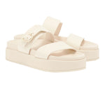Latria 2Flatform Leather Off White sandals 3-4