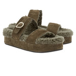 Latria 2flatform Suede All Khaki sandals 3-4
