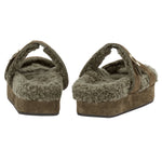 Latria 2flatform Suede All Khaki sandals back