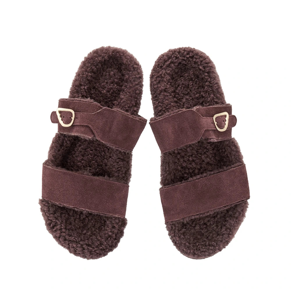 Latria 2flatform Suede All Brown sandals top