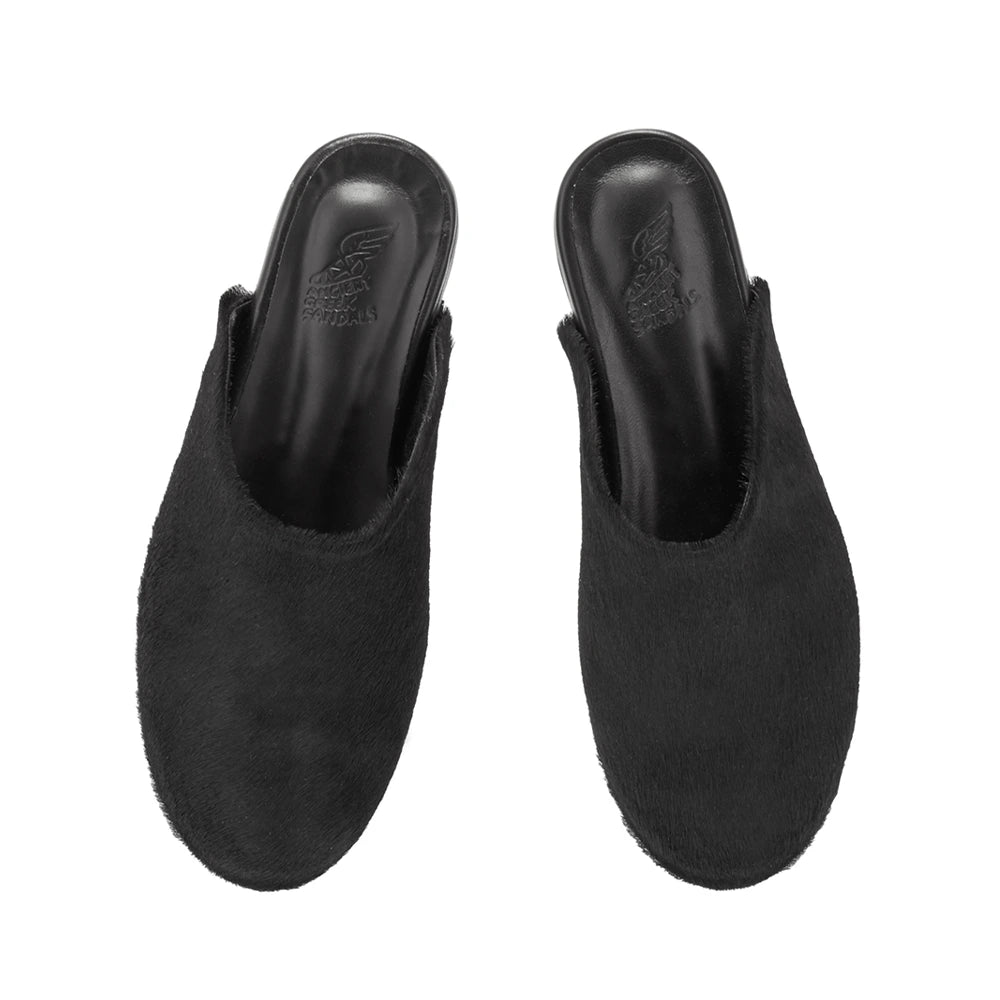 The Slipper Pony Black sandals top
