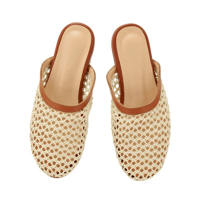 The Slipper Raffia Natural top