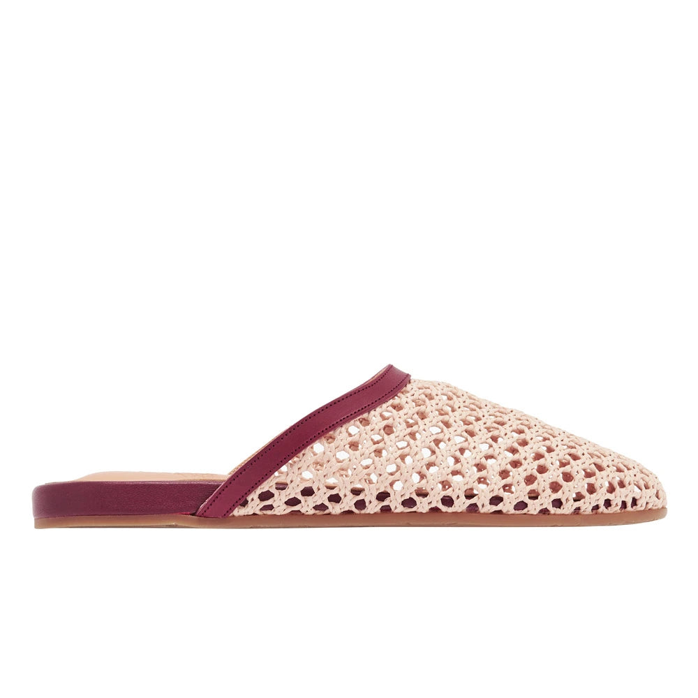 The Slipper Raffia Nude side view