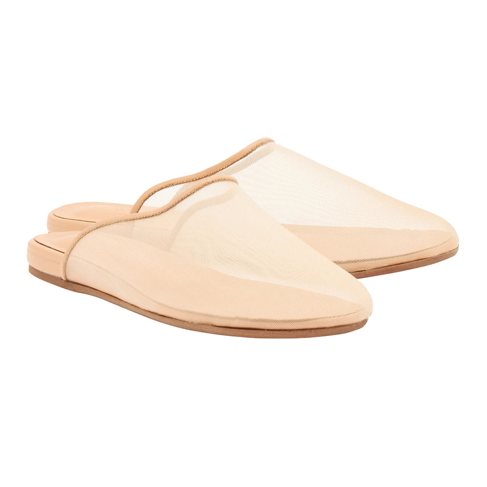 The Slipper Mesh Nude 3-4