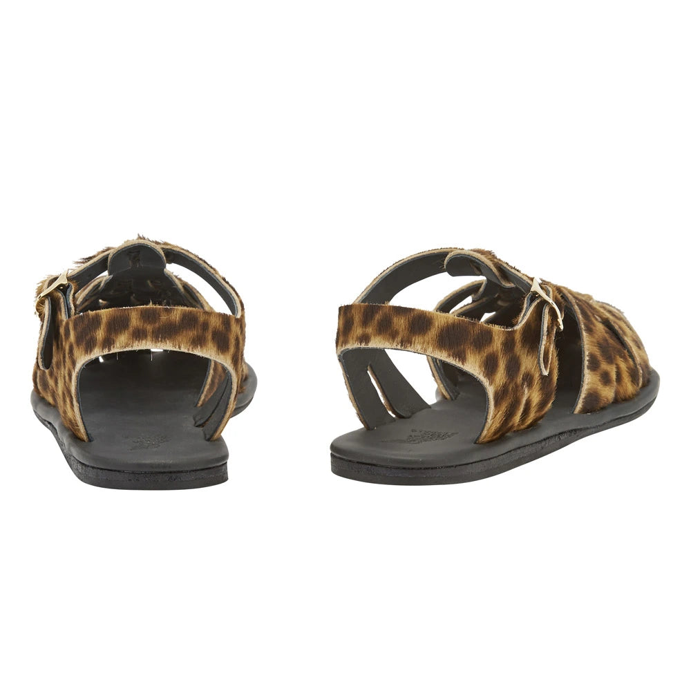 Karina Pony Lynx sandals back