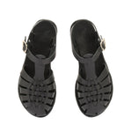 Karina Leather Black sandals top
