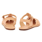 Karina Leather Natural sandals back