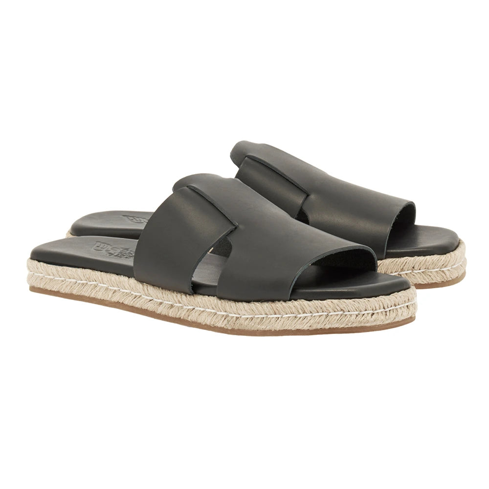 Miltiadis Espadrille Leather Black 3-4