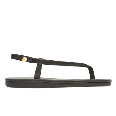 Zoi Rope Black sandals side