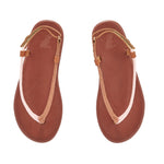 Zoi Cord/Leather Pink/Tan sandals top