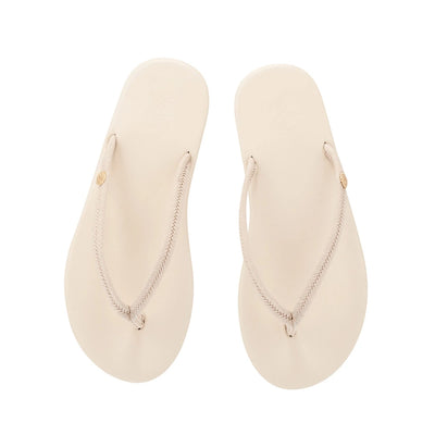 Saionara Rope/Leather Beige sandals top