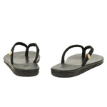 Saionara Rope/Leather Black sandals back