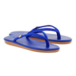 Saionara Rope/Leather Blue sandals 3-4