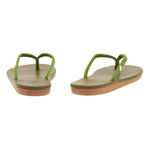 Saionara Rope/Leather Green sandals back