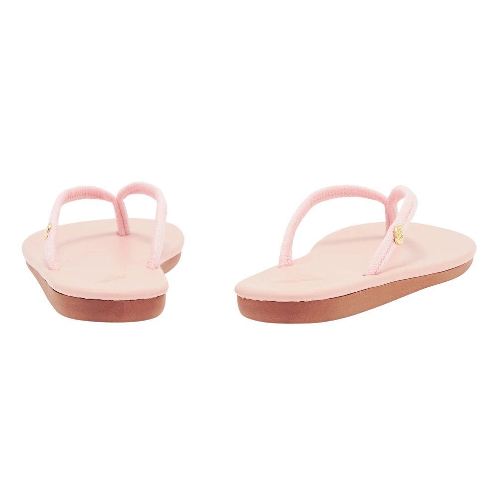 Saionara Rope/Leather Pink sandals back