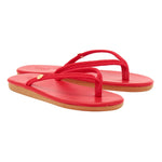 Saionara Rope/Leather Red sandals 3-4